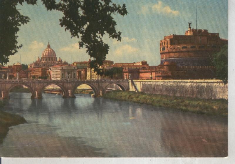 Postal 015854: Castillo de San Angelo en Roma, italia