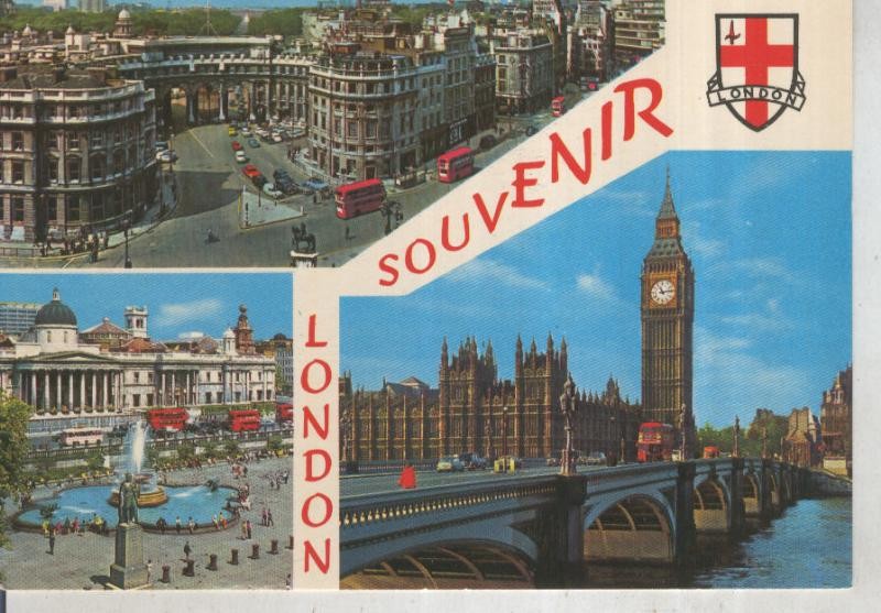 Postal 015858: Vistas varias de Londres, inglaterra