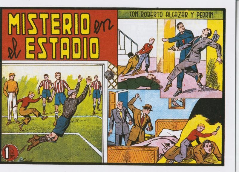 Facsimil: Roberto Alcazar y Pedrin numero 0311: Misterio en el estadio