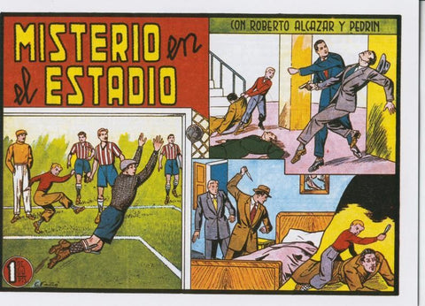 Facsimil: Roberto Alcazar y Pedrin numero 0311: Misterio en el estadio