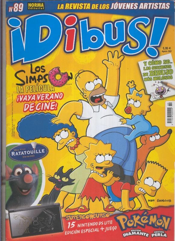Dibus revista numero 089 con poster dedicado a Ratatouille