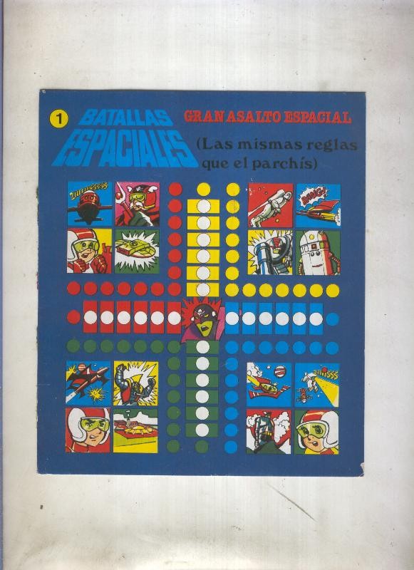 Carton de juego: Batallas espaciales: Gran asalto espacial