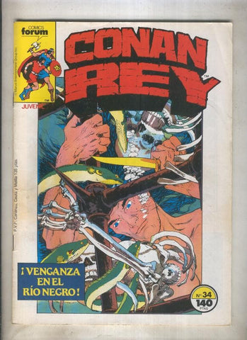 Conan Rey numero 34 (numerado 1 en trasera, aviejado)