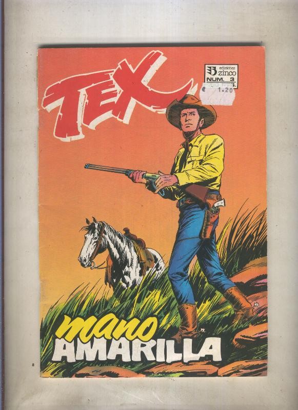 Zinco: Tex segunda serie numero 3: Mano amarilla