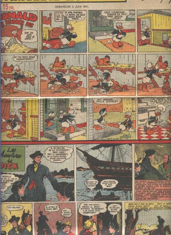 Suplemento comic diario frances : Donald numero 219