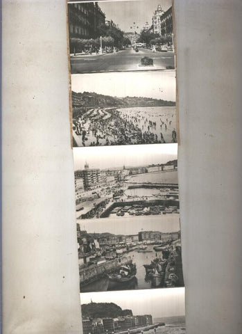 Recuerdo de San Sebastian: carpeta con minipostales