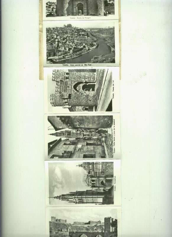 Postales: Toledo, carpeta con juego acordeon minipostales