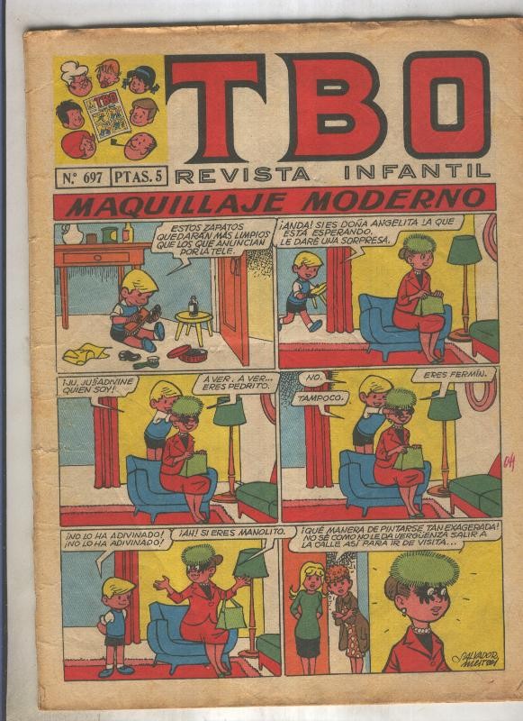 TBO numero 697: Maquillaje moderno (Salvador mestre), (numerado 1 en trasera)