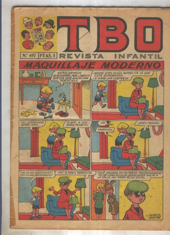 TBO numero 697: Maquillaje moderno (Salvador mestre), (numerado 3 en trasera)