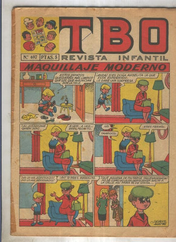 TBO numero 697: Maquillaje moderno (Salvador mestre), (numerado 3 en trasera)