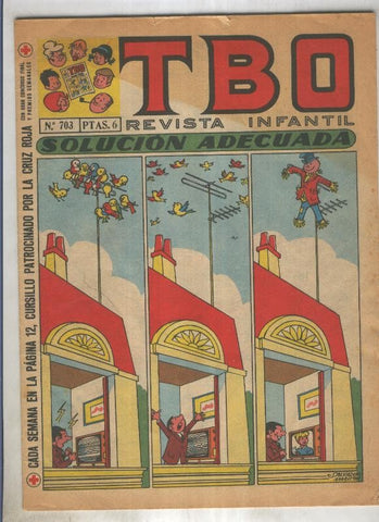 TBO numero 703: Solucion adecuada (Salvador Mestre), (numerado 1 en trasera)