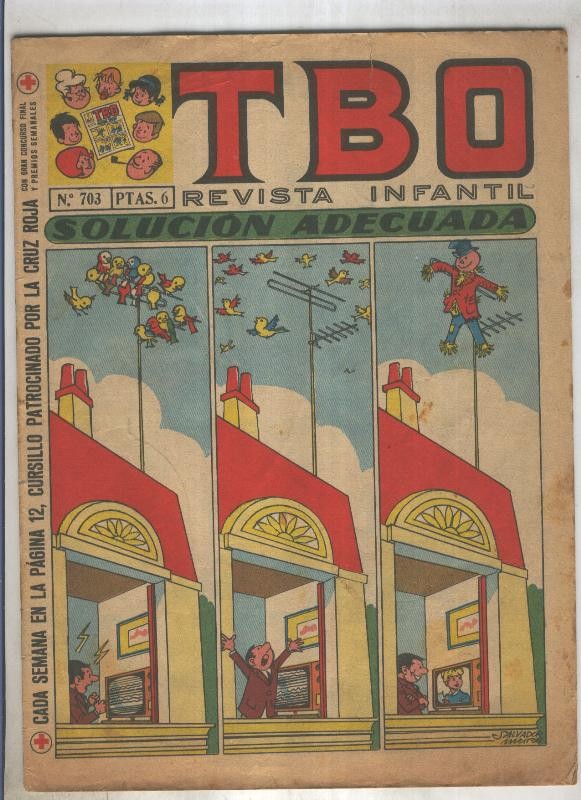 TBO numero 703: Solucion adecuada (Salvador Mestre), (numerado 3 en trasera)
