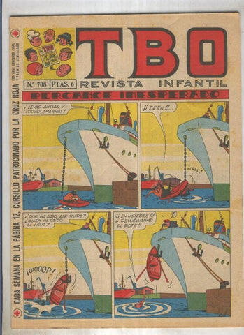 TBO numero 708: Percance inesperado (Coll), (numerado 1 en trasera)