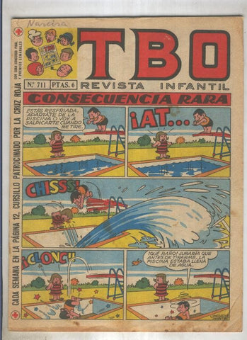 TBO numero 711: Consecuencia rara (Salvador Mestre), (numerado 1 en trasera)