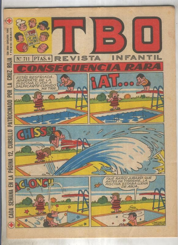 TBO numero 711: Consecuencia rara (Salvador Mestre), (numerado 2 en trasera)