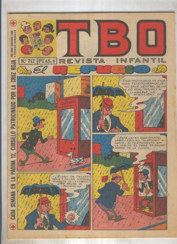 TBO numero 712: El refugio (Urda), (numerado 1 en trasera)