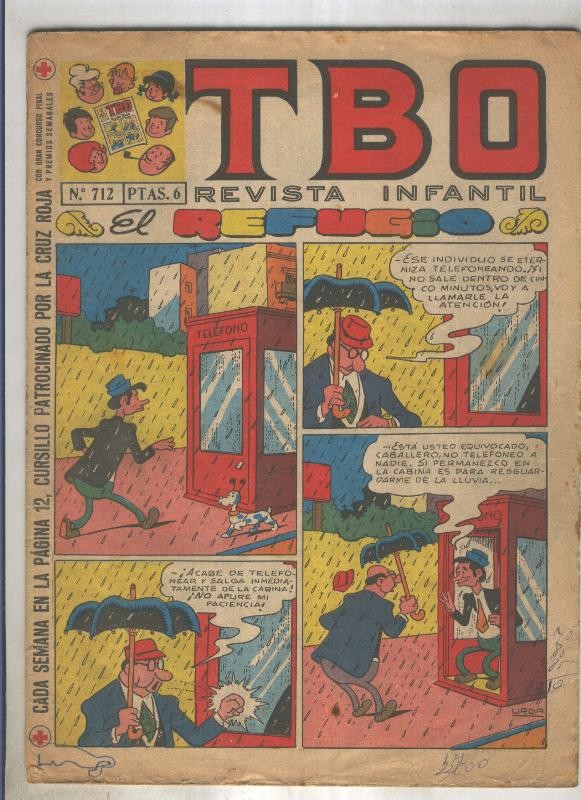 TBO numero 712: El refugio (Urda), (numerado 2 en trasera)