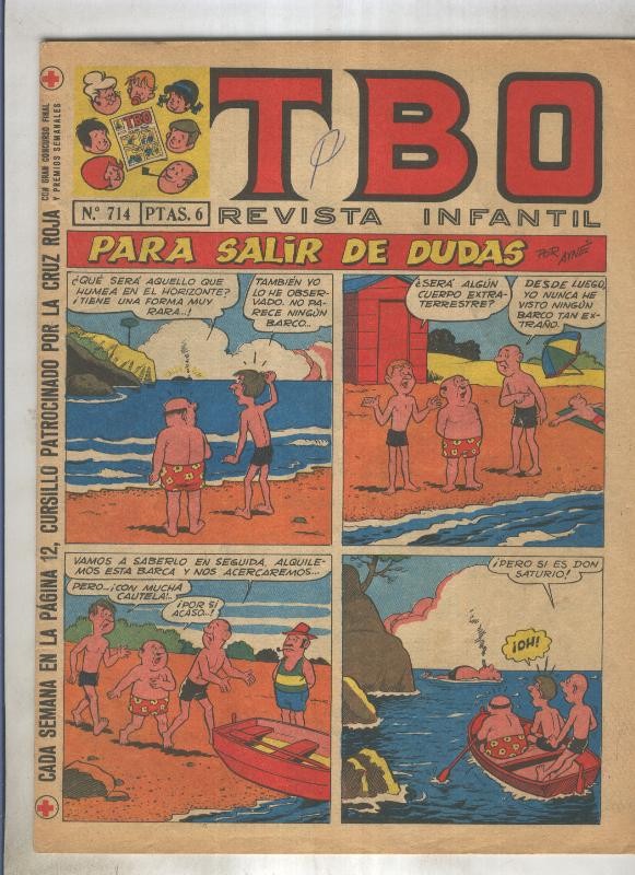 TBO numero 714: Para salir de dudas (Ayne), (numerado 1 en trasera)
