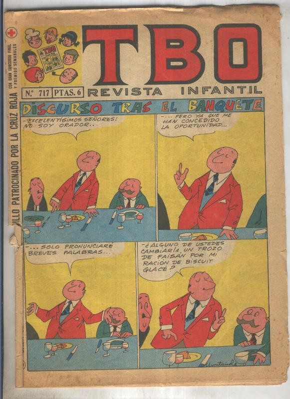 TBO numero 717: Discurso tras el banquete (Muntañola), (numerado 3 en trasera)