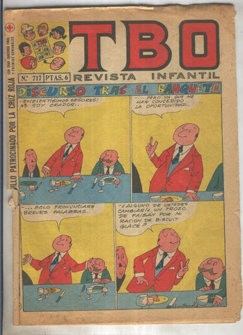 TBO numero 717: Discurso tras el banquete (Muntañola), (numerado 3 en trasera)