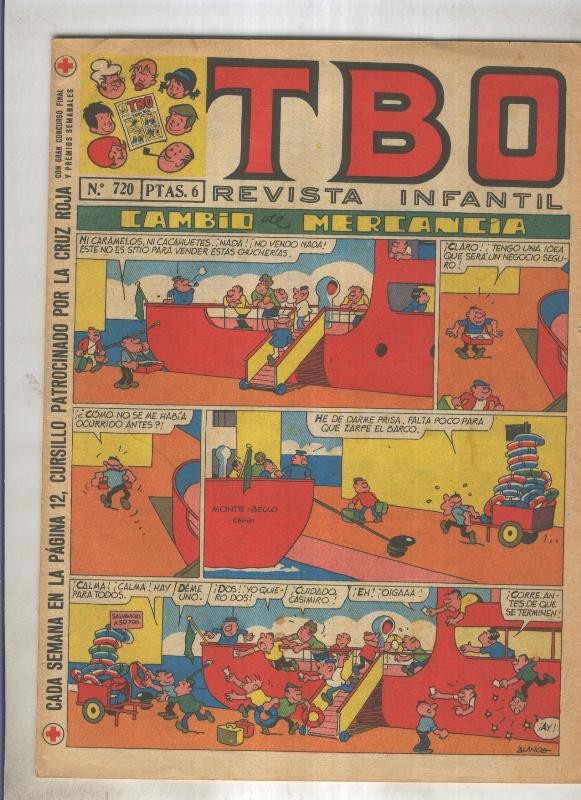 TBO numero 720: Cambio de mercancia (Blanco), (numerado 4 en trasera)