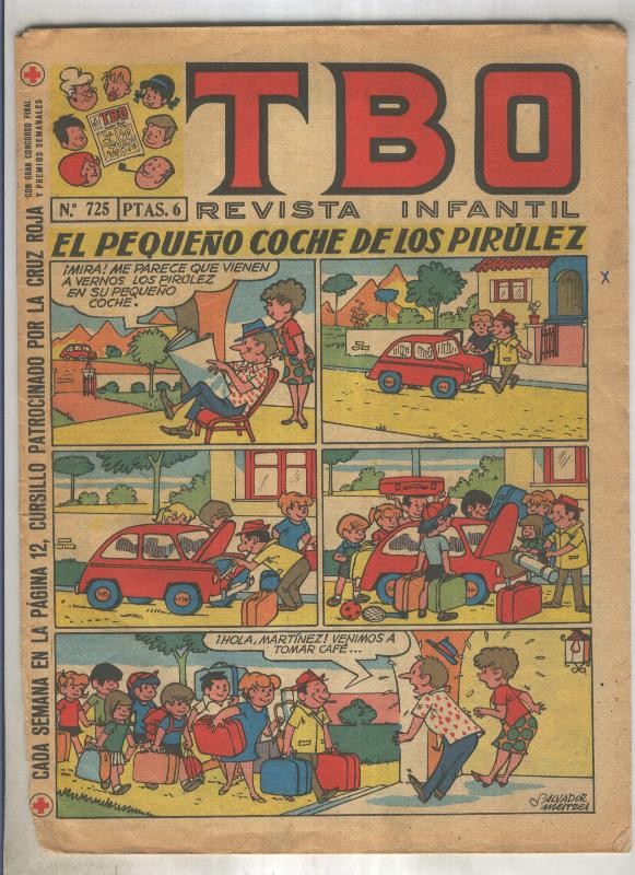 TBO numero 725: El pequeño coche de los pirulez (Salvador Mestre)