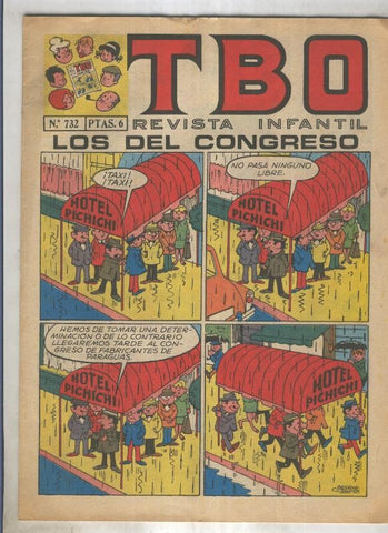 TBO numero 732: Los del congreso (Salvador Mestre), (numerado 4 en trasera)
