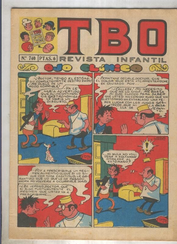 TBO numero 740: Ojo clinico (Urda), (numerado 2 en trasera)