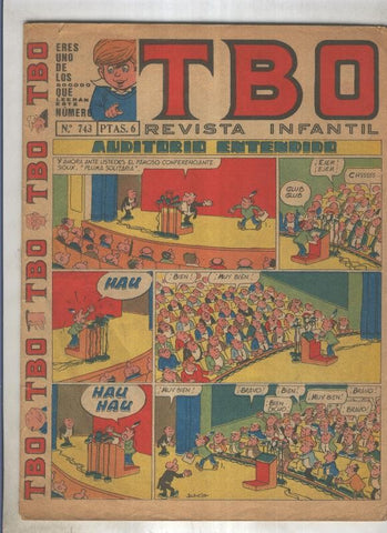 TBO numero 743: Auditorio entendido (Blanco), (numerado 2 en trasera)