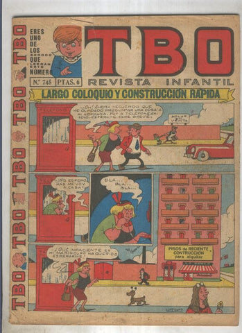 TBO numero 745: Largo coloquio y construccion rapida (Urda), (numerado 1 en trasera)