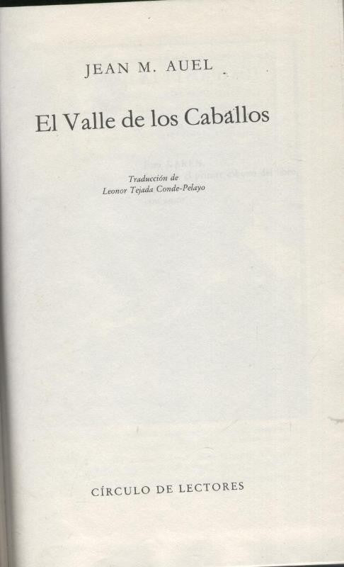 El valle de los caballos