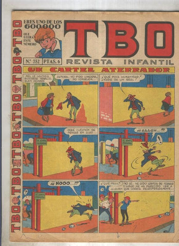 TBO numero 752: Un cartel aterrador (Coll), (numerado 1 en trasera)