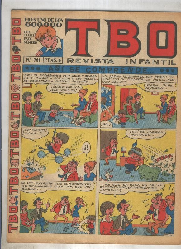 TBO numero 761: Asi se comprende (Sabates), (numerado 2 en trasera)