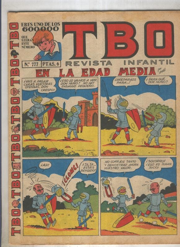 TBO numero 777: En la edad media (Ayne), (numerado 2 en trasera)