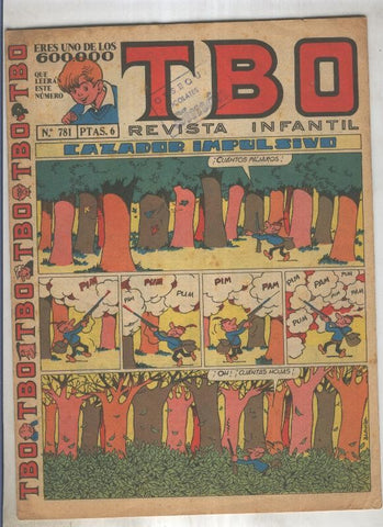 TBO numero 781: Cazador impulsivo (Blanco), (numerado 2 en trasera)