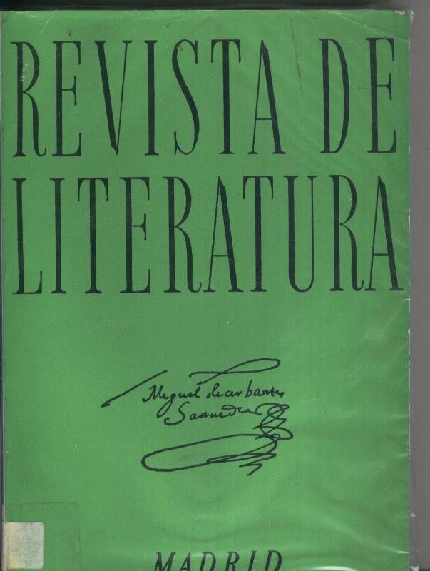 Revista de Literatura.Tomo 49