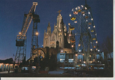 Postal 015915: Templo del Sagrado Corazon en el Tibidabo en Barcelona