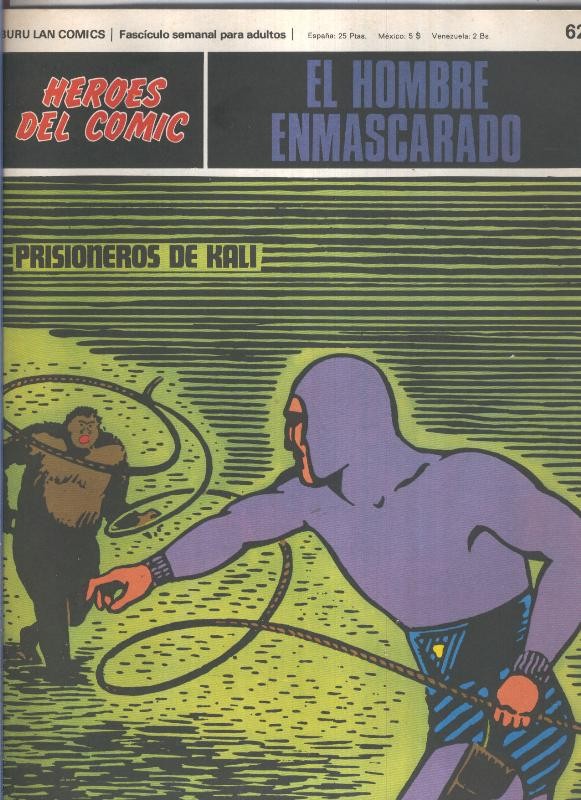 El Hombre Enmascarado numero 62: Prisioneros de Kali (numerado 2 en trasera(