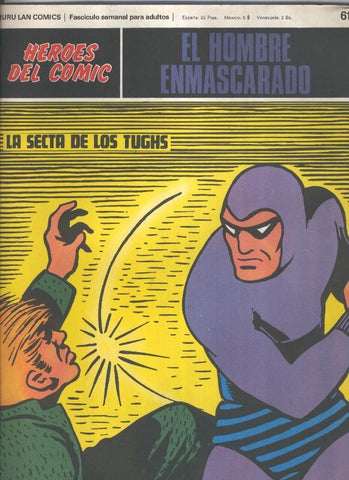 El Hombre Enmascarado numero 61: La secta de los Tughs (numerado 1 en trasera(