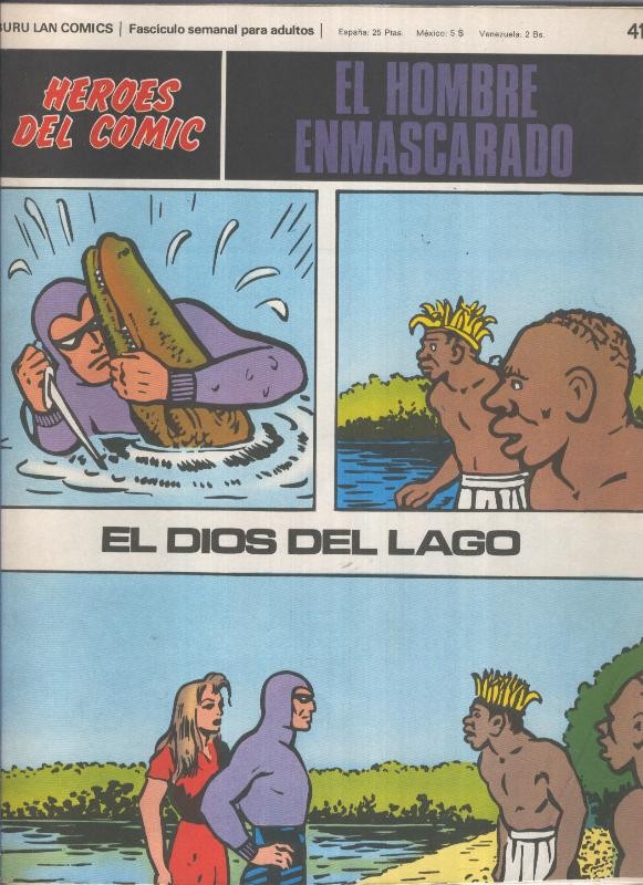 El Hombre Enmascarado numero 41: El dios del lago (numerado 1 en trasera)