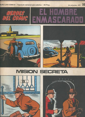 El Hombre Enmascarado numero 35: Mision secreta (numerado 2 en trasera)