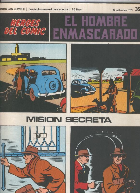 El Hombre Enmascarado numero 35: Mision secreta (numerado 1 en trasera)