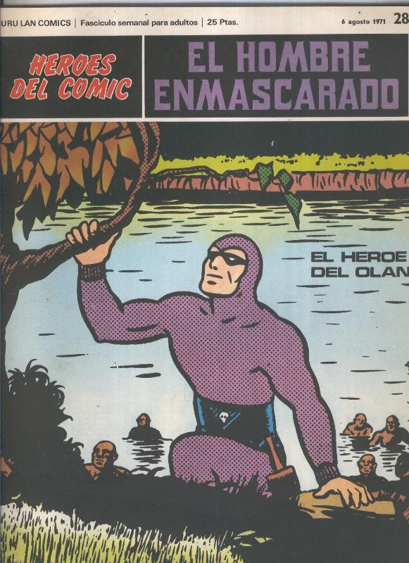 El Hombre Enmascarado numero 28: El heroe del Olan (numerado 4 en trasera)