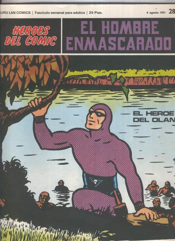 El Hombre Enmascarado numero 28: El heroe del Olan (numerado 3 en trasera)