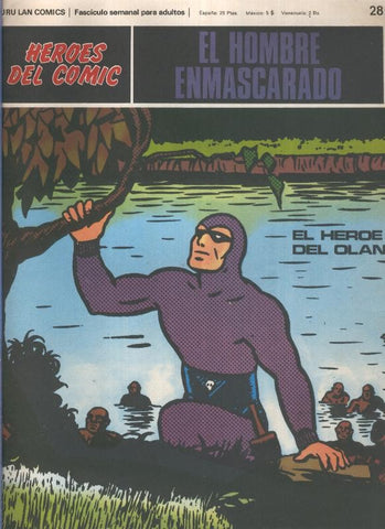 El Hombre Enmascarado numero 28: El heroe del Olan (numerado 1 en trasera)