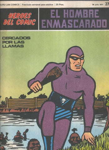 El Hombre Enmascarado numero 27: Cercados por las llamas (numerado 5 en trasera)