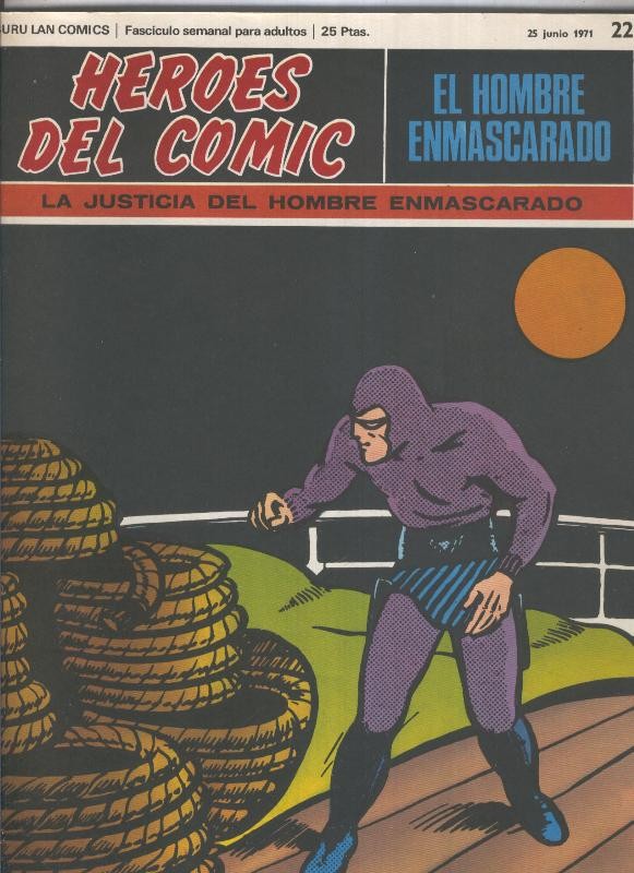 El Hombre Enmascarado numero 22: La justicia del hombre enmascarado (numerado 1 en trasera)