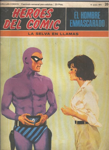 El Hombre Enmascarado numero 20: la selva en llamas (numerado 3 en trasera)