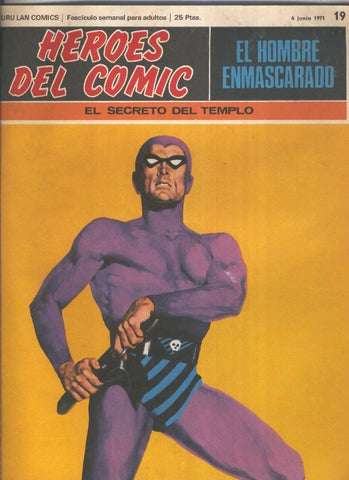 El Hombre Enmascarado numero 19: El secreto del templo (numerado 2 en trasera)