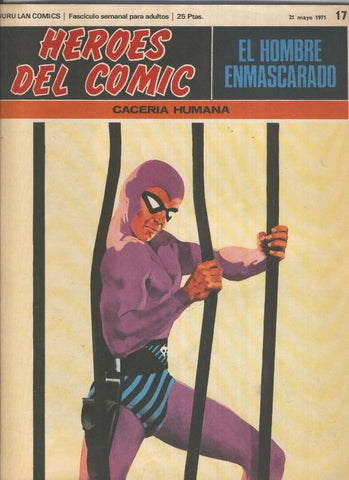 El Hombre Enmascarado numero 17: Caceria humana (numerado 2 en trasera)